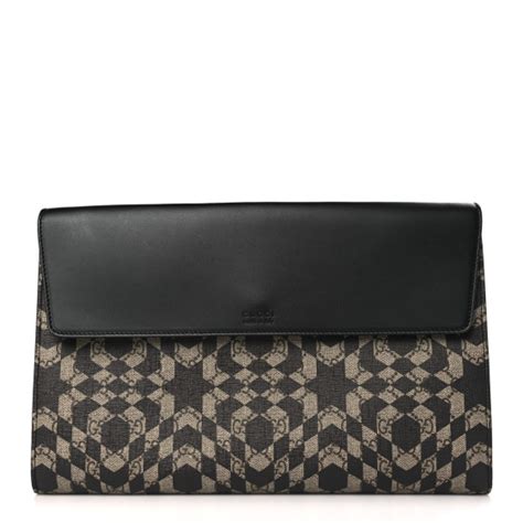 Gucci GG Supreme Monogram Canvas Caleido Portfolio Clutch 